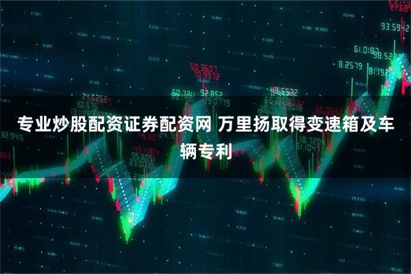 专业炒股配资证券配资网 万里扬取得变速箱及车辆专利